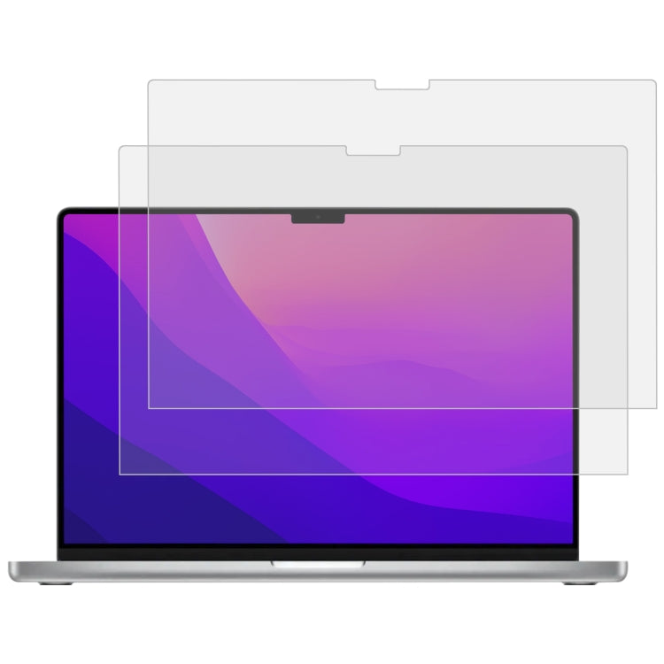 Pellicola protettiva in vetro temperato antideflagrante per schermo portatile da 2 pezzi 9H per MacBook Pro da 16,2 pollici A2485, For MacBook Pro 16.2 inch A2485/A2780