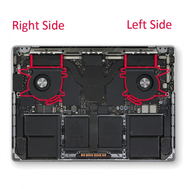 1 paio di ventole di raffreddamento della CPU per MacBook Pro 14 14,2 pollici A2442 EMC3650 2021, A2442