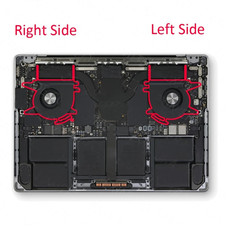 1 paio di ventole di raffreddamento della CPU per MacBook Pro M2 14 A2779 2023 EMC3650, A2779