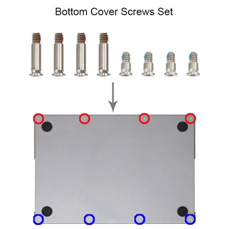 Bottom Cover Screw Set for MacBook Pro Retina M3 14 16 A2918 A2991 A2992, A2918 A2991 A2992