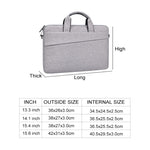 ST03S Borsa per tablet portatile per laptop con impugnatura morbida in tessuto Oxford da 13,3 pollici con doppie tasche laterali, 13.3 inch Black, 13.3 inch Pink, 13.3 inch Grey, 13.3 inch Deep Space Gray, 13.3 inch Navy Blue