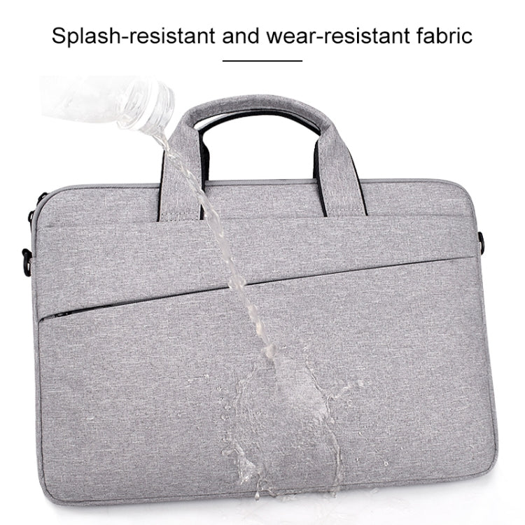 ST03S Borsa per tablet portatile per laptop con impugnatura morbida in tessuto Oxford da 14,1 pollici con doppie tasche laterali, 14.1 inch Black, 14.1 inch Pink, 14.1 inch Grey, 14.1 inch Deep Space Gray, 14.1 inch Navy Blue