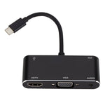 Convertitore da USB-C a HDMI VGA USB 3.0 PD 4K 1080P