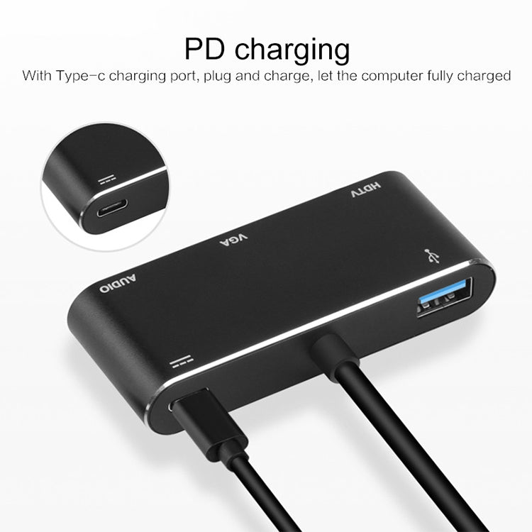 Convertitore da USB-C a HDMI VGA USB 3.0 PD 4K 1080P