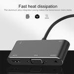 Convertitore da USB-C a HDMI VGA USB 3.0 PD 4K 1080P