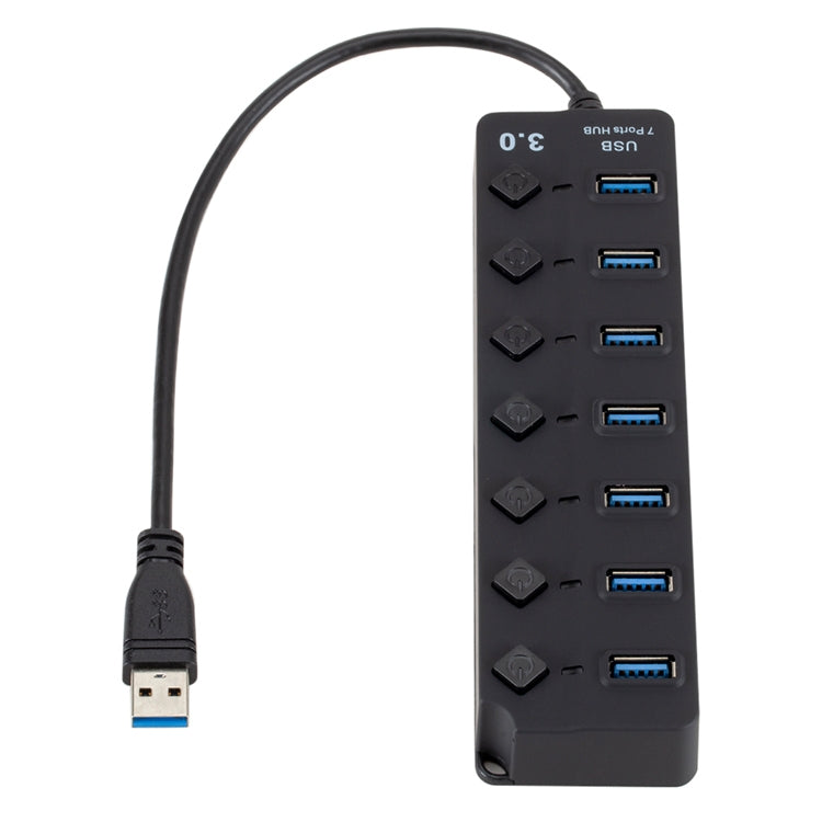 Espansione multi hub USB 3.0 ad alta velocità a 7 porte con switch per PC e laptop, Hub Expansion