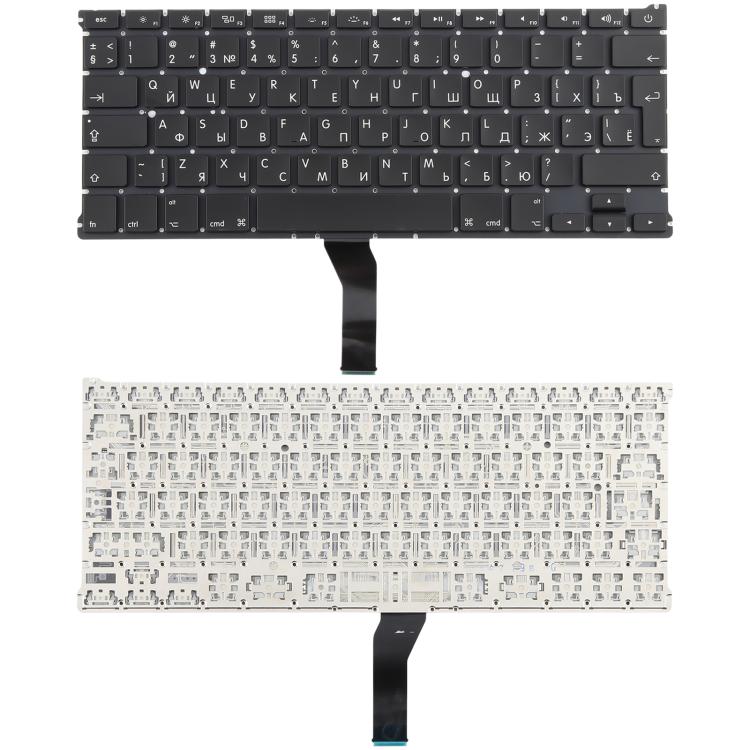 For MacBook Air 13 inch A1466 A1369 2011-2015 Big Carriage Return RU Version Keyboard, A1466 A1369 (RU Big Carriage Return Version)