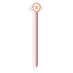 Custodia in silicone rosa a stella per Apple Pencil 2