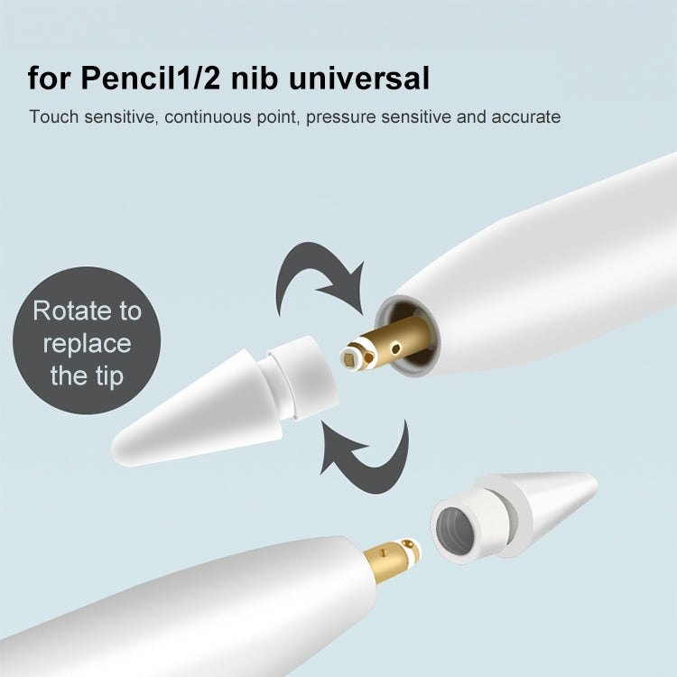 Punta dello stilo originale da 2 pezzi per Apple Pencil 1/2, Stylus Tip (2 PCS)