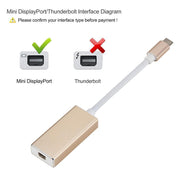 Convertitore USB-C a Mini DisplayPort 4K
