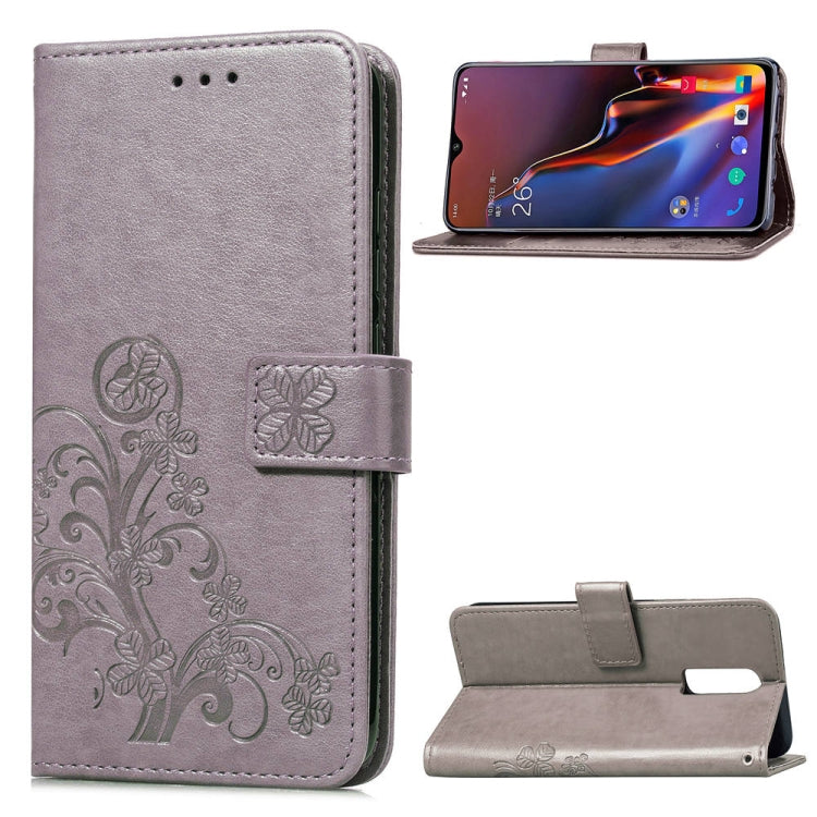 Custodia portafoglio in pelle con fiori per OnePlus 6T