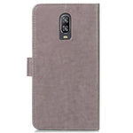 Custodia portafoglio in pelle con fiori per OnePlus 6T