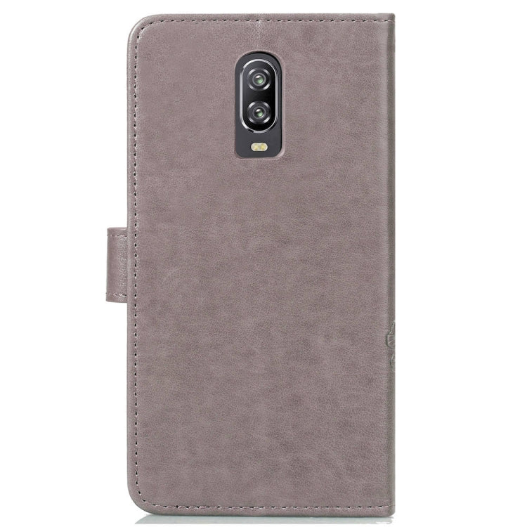 Custodia portafoglio in pelle con fiori per OnePlus 6T