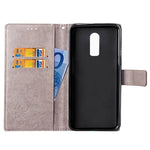Custodia portafoglio in pelle con fiori per OnePlus 6T