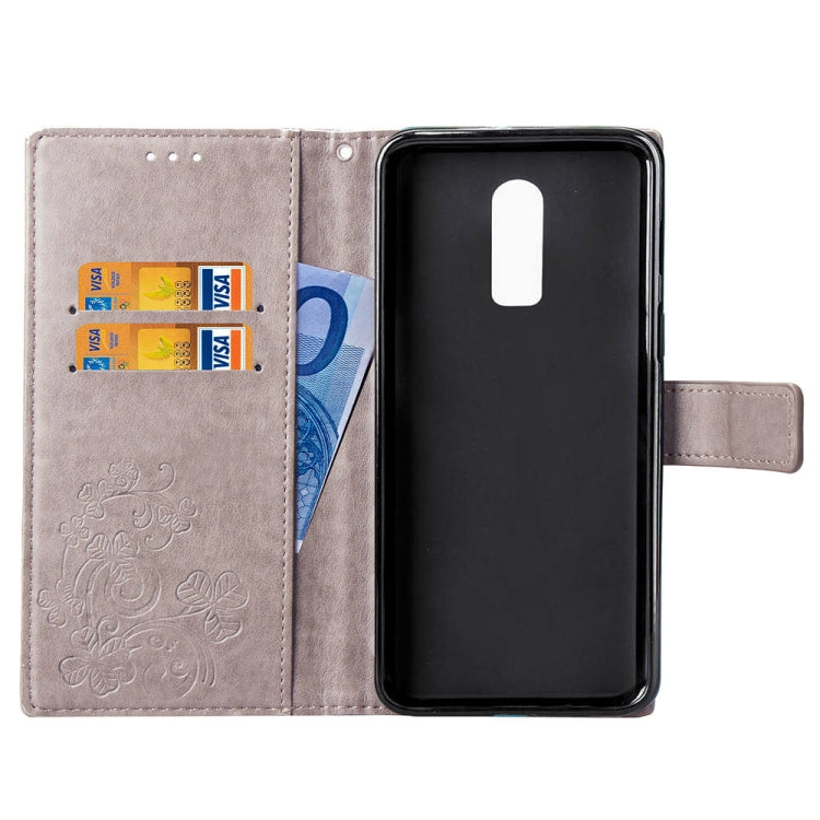 Custodia portafoglio in pelle con fiori per OnePlus 6T