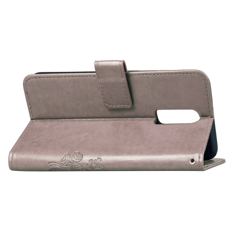 Custodia portafoglio in pelle con fiori per OnePlus 6T