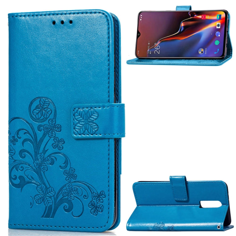 Custodia portafoglio in pelle con fiori per OnePlus 6T