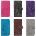 Custodia portafoglio in pelle con fiori per OnePlus 6T