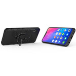 Custodia protettiva antiurto in PC + TPU per Vivo V9, con supporto ad anello magnetico, For Vivo V9