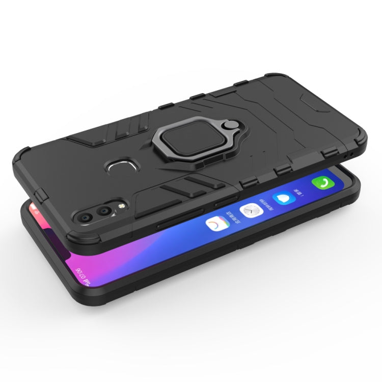 Custodia protettiva antiurto in PC + TPU per Vivo V9, con supporto ad anello magnetico, For Vivo V9