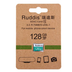 Scheda di memoria Ruddis da 128 GB ad alta velocità classe 10 TF/Micro SDXC UHS-1(U1), 128GB
