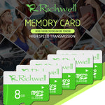 Scheda di memoria Richwell Micro SD (TF) ad alta velocità classe 10 da 64 GB, 64GB