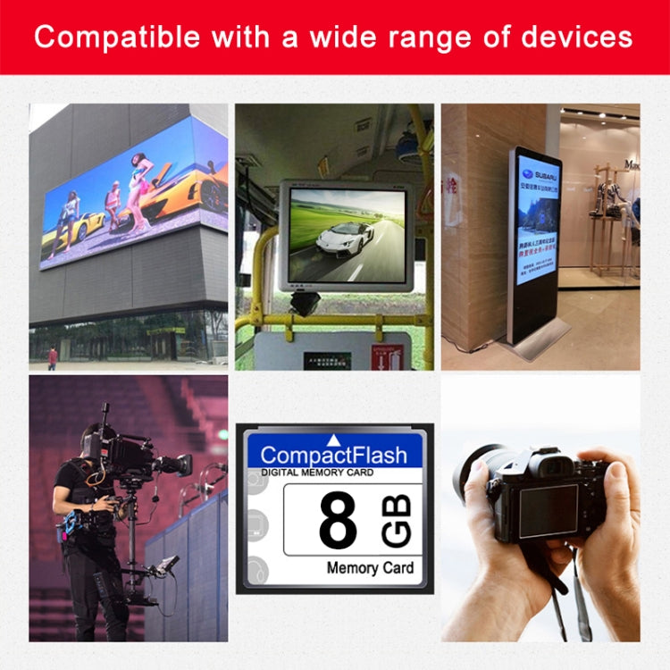 Scheda Compact Flash da 8 GB, 8GB