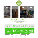 Scheda di memoria Richwell Micro SD (TF) ad alta velocità classe 10 da 128 GB, 128GB
