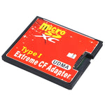 Adattatore per scheda di memoria Compact Flash da Micro SD a CF, 1 presa, 1-Socket