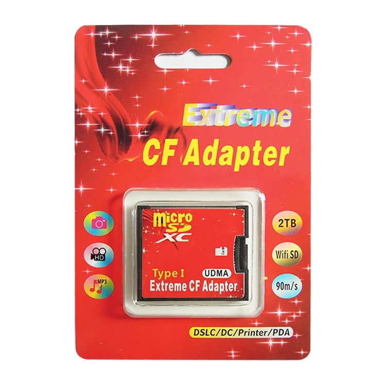 Adattatore per scheda di memoria Compact Flash da Micro SD a CF, 1 presa, 1-Socket