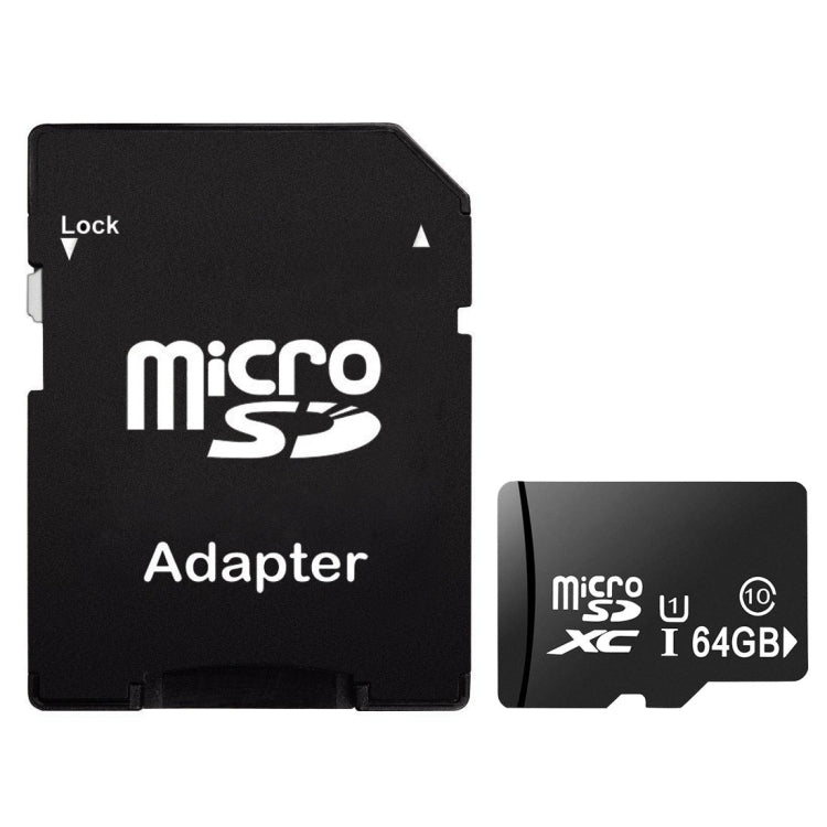 Scheda di memoria Micro SD (TF) di classe 10 ad alta velocità da 64 GB da Taiwan (capacità reale al 100%), 64GB