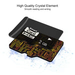 Scheda di memoria eekoo da 2 GB CLASSE 4 TF (Micro SD)., 2GB