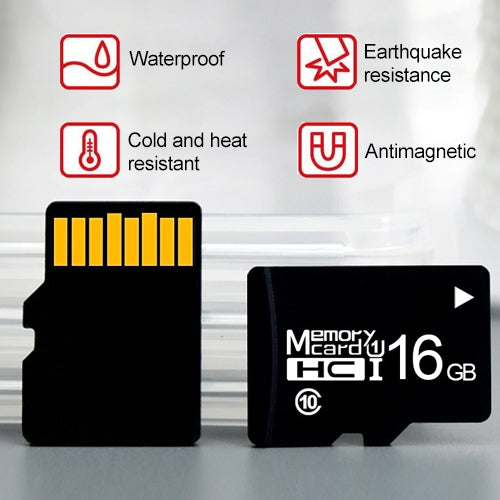 Scheda di memoria TF (Micro SD) nera ad alta velocità Classe 10 da 8 GB, 8GB