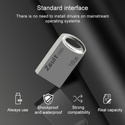 Mini disco flash USB a forma di anello in metallo USB 2.0 Zsuit da 32 GB, 32GB USB 2.0