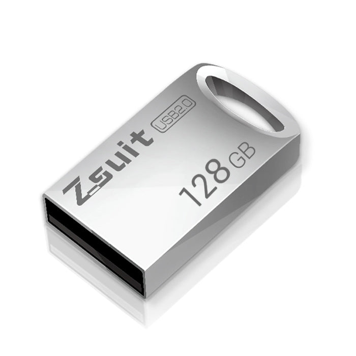 Mini disco flash USB a forma di anello in metallo USB 2.0 Zsuit da 128 GB, 128GB USB 2.0