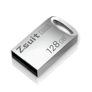 Mini disco flash USB a forma di anello in metallo USB 2.0 Zsuit da 128 GB, 128GB USB 2.0
