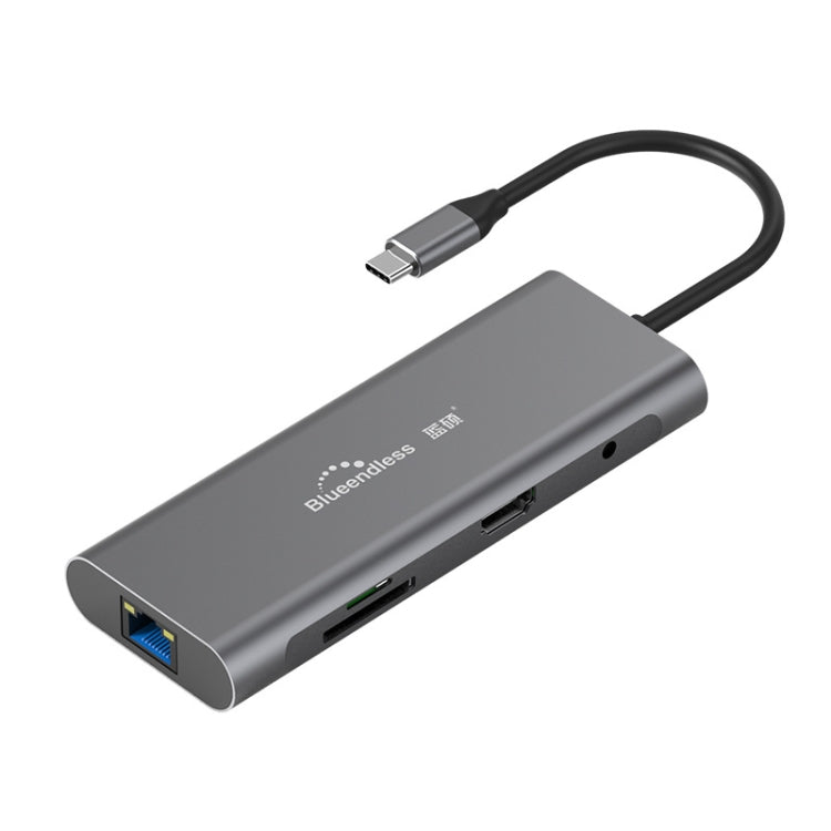 Dock di espansione HUB multifunzione Type-C / USB-C 9 in 1 Blueendless, 9 In 1