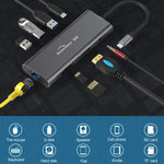 Dock di espansione HUB multifunzione Type-C / USB-C 9 in 1 Blueendless, 9 In 1