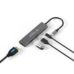 Blueendless 4 in 1 multifunzione tipo C / da USB-C a HDMI + PD + dock di espansione doppio HUB USB 3.0, 4 In 1 HDMI + PD + Dual USB 3.0