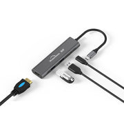 Blueendless 4 in 1 multifunzione tipo C / da USB-C a HDMI + PD + dock di espansione doppio HUB USB 3.0, 4 In 1 HDMI + PD + Dual USB 3.0