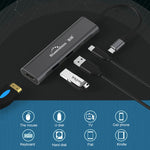 Blueendless 4 in 1 multifunzione tipo C / da USB-C a HDMI + PD + dock di espansione doppio HUB USB 3.0, 4 In 1 HDMI + PD + Dual USB 3.0