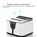 Dock per disco rigido SATA USB 3.0 a 2 alloggiamenti Blueendless da 2,5/3,5 pollici