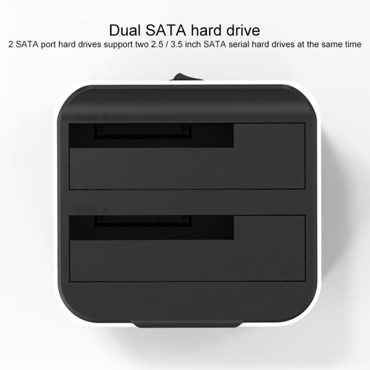 Dock per disco rigido SATA USB 3.0 a 2 alloggiamenti Blueendless da 2,5/3,5 pollici