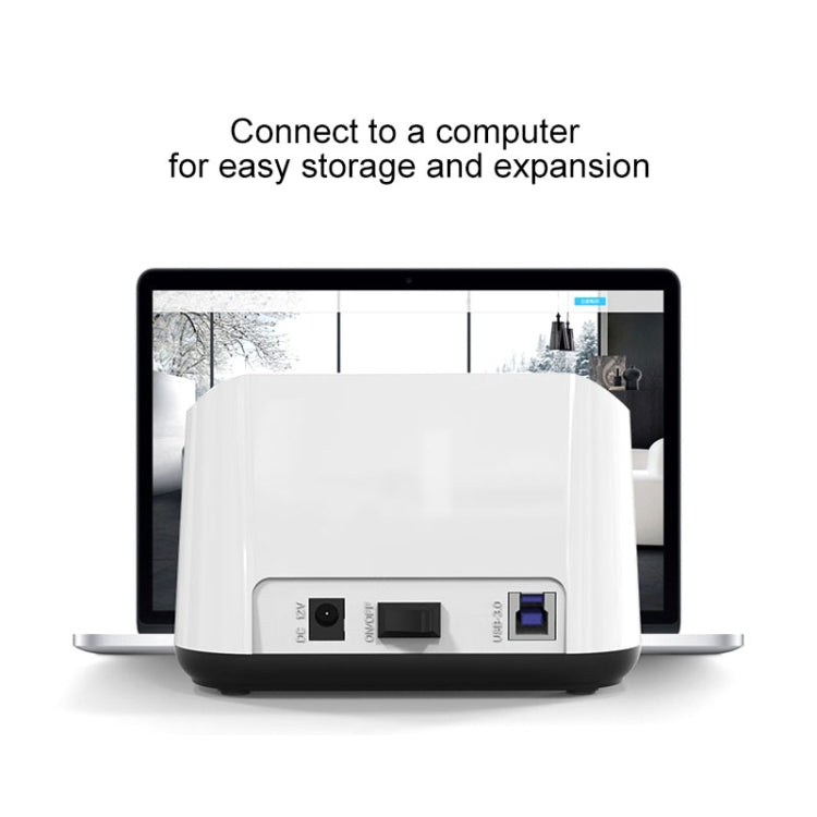 Dock per disco rigido SATA USB 3.0 a 2 alloggiamenti Blueendless da 2,5/3,5 pollici