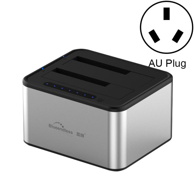 Dock per disco rigido per copia offline Blueendless da 2,5/3,5 pollici SATA USB 3.0 a 2 alloggiamenti