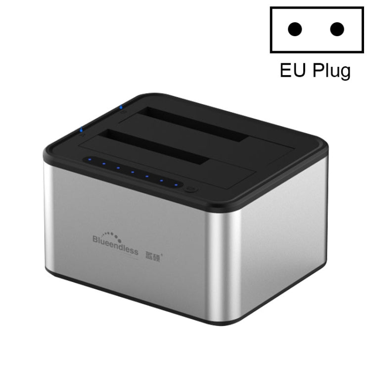 Dock per disco rigido per copia offline Blueendless da 2,5/3,5 pollici SATA USB 3.0 a 2 alloggiamenti