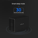 Custodia esterna per HDD con array combinato RAID da 3,5 pollici con interfaccia USB-B Blueendless a 2 alloggiamenti, USB-B
