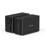 Custodia esterna per HDD con array di combinazione RAID RAID da 3,5 pollici a 2 alloggiamenti Blueendless Type-C / USB-C, Type-C