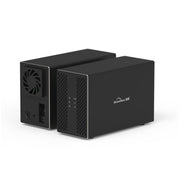 Custodia esterna per HDD con array di combinazione RAID RAID da 3,5 pollici a 2 alloggiamenti Blueendless Type-C / USB-C, Type-C
