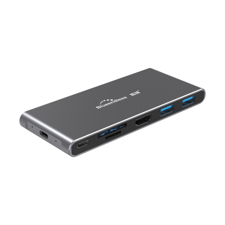 Dock di espansione HUB multifunzione Type-C / USB-C Blueendless 6 in 1 Unità a stato solido M.2 NGFF, 6 In 1